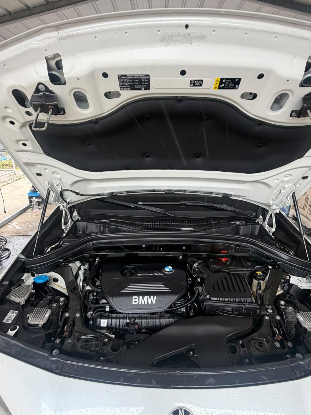 BMW engine bay detail